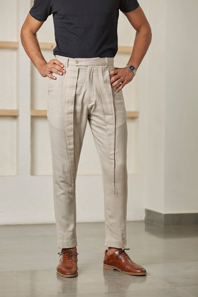 Buy Khaki Trousers & Pants for Men by BREAKBOUNCE Online | Ajio.com
